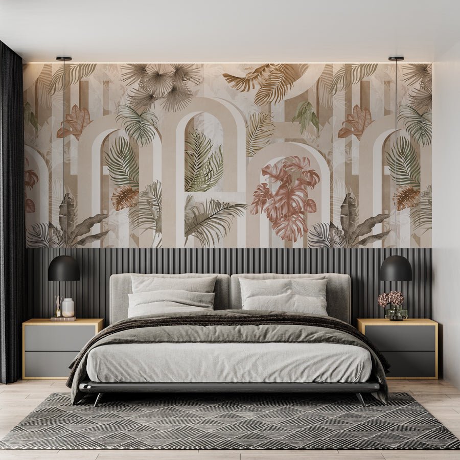 Papier peint tendance arche sépia - papier peint sur mesure francais - muralconcept