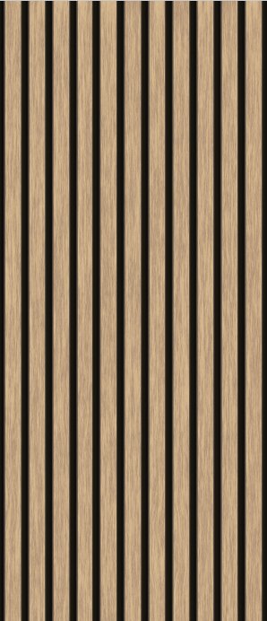 VP Wallpaper oak wood strip effect black background L110cm x H255cm