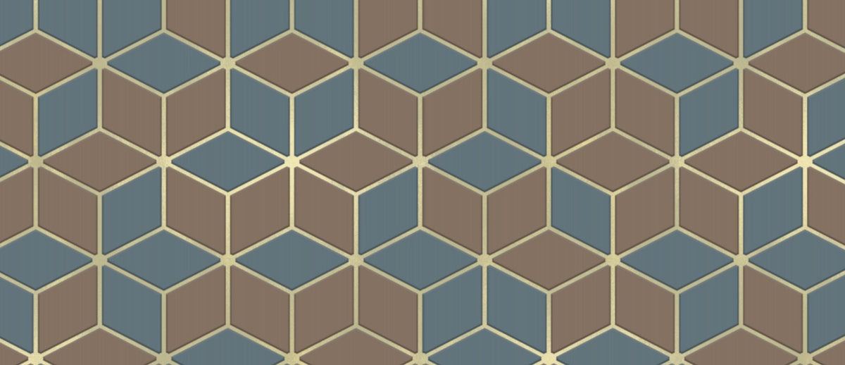 VP Abstract Geometric Gold wallpaper L575cm x H250cm