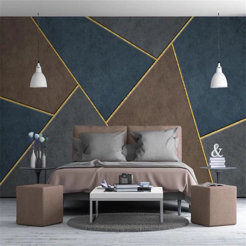 Papier peint moderne géométrie - papier peint sur mesure francais - muralconcept