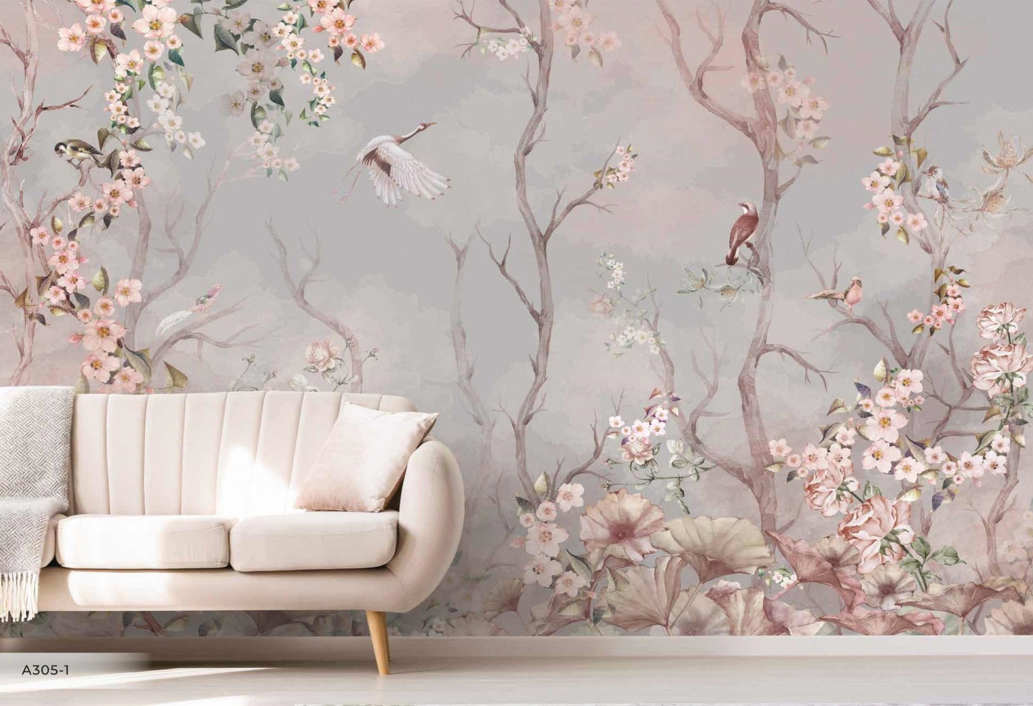 Papier peint panoramique air de printemps - papier peint sur mesure francais - muralconcept