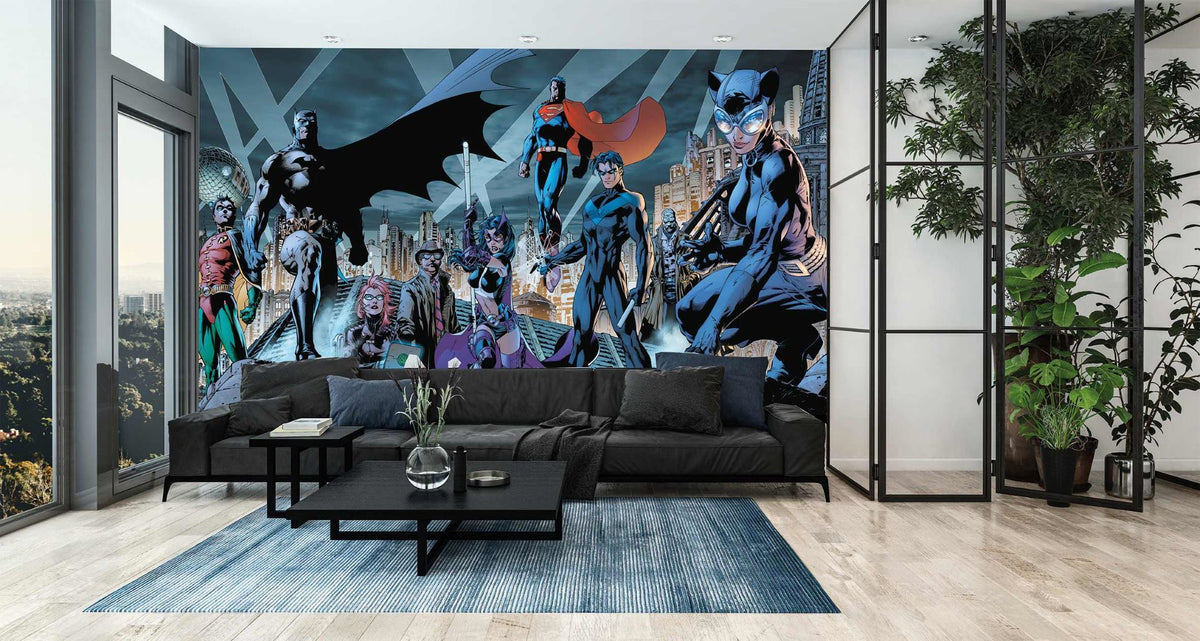 Panoramic wallpaper comics superhero justice league