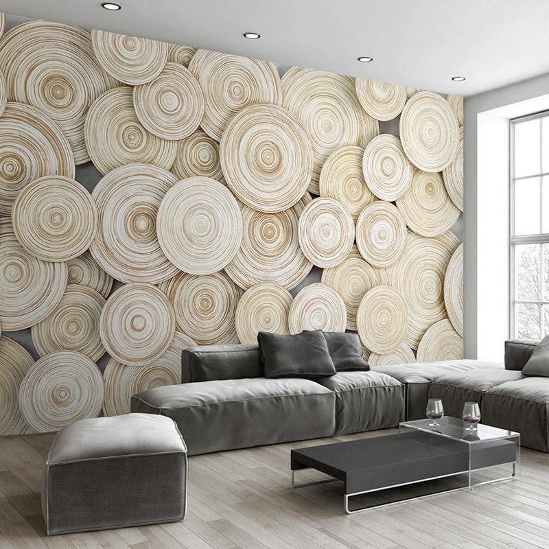 Papier peint Rondin de Bois - papier peint sur mesure francais - muralconcept
