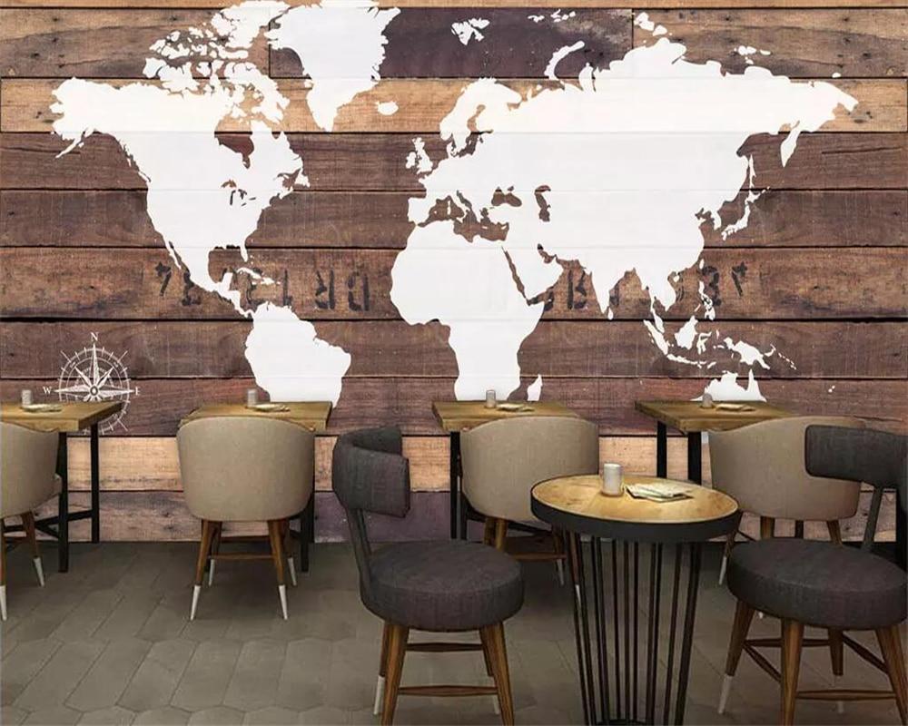 Papier peint WorldMap Vintage - papier peint sur mesure francais - muralconcept