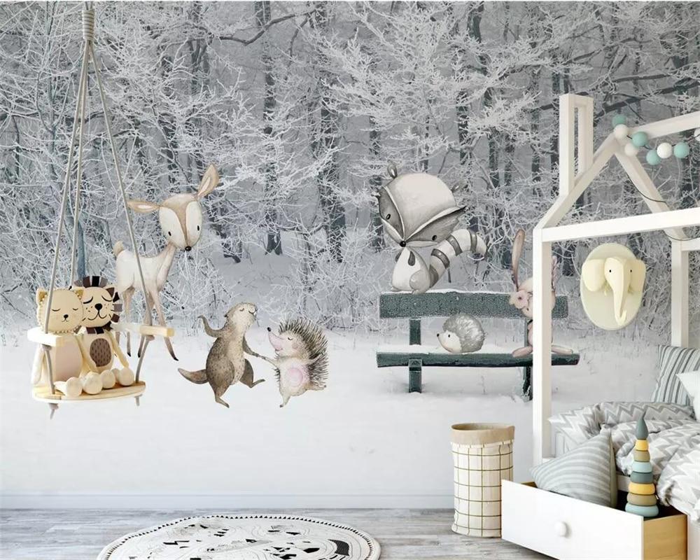 Winter Decor Wallpaper Animals