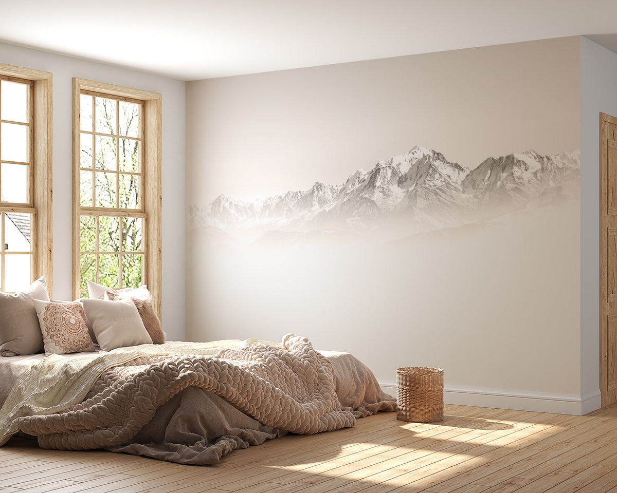 Misty morning wallpaper Mont Blanc