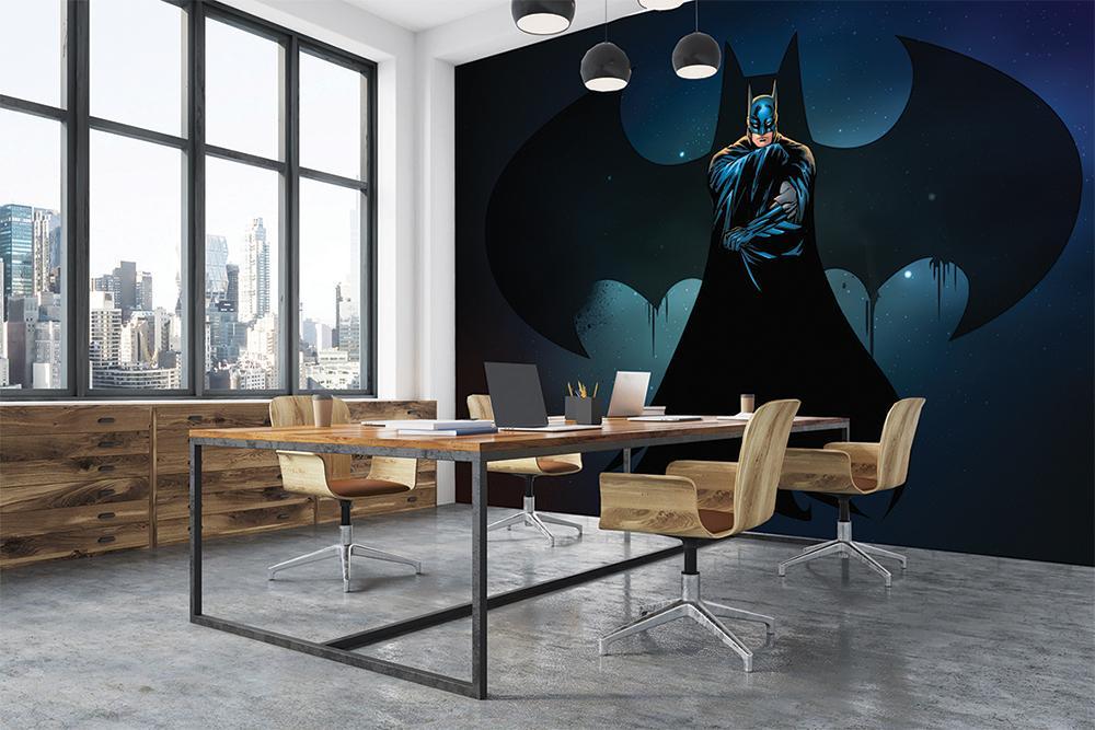 Panoramic wallpaper hero batman movie night defense