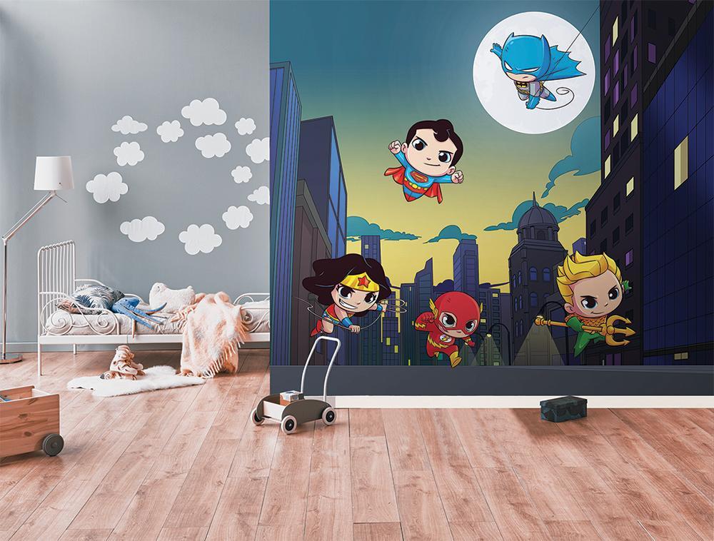 Panoramic wallpaper justice league baby BD heroes adventures