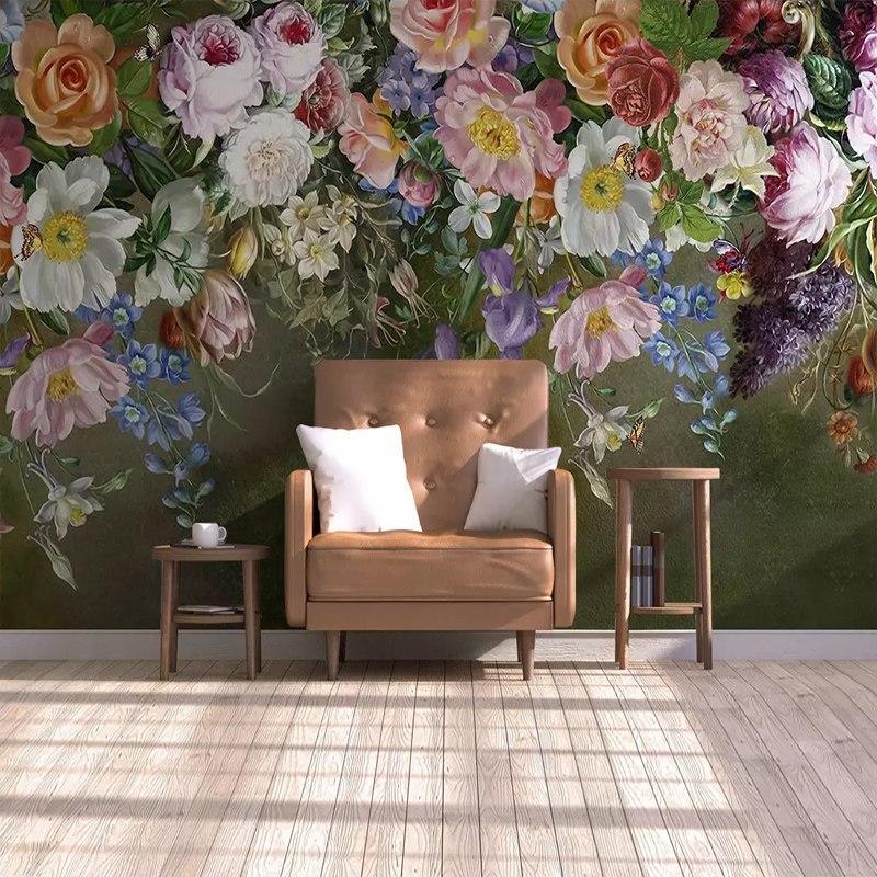 Papier peint Romantique Voyage Vintage - papier peint sur mesure francais - muralconcept